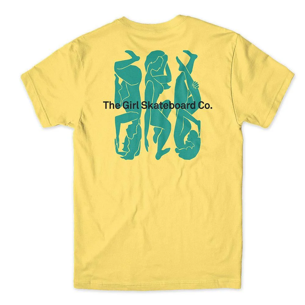 Girl Contour Curves T-Shirt - Daisy Yellow - Image 2