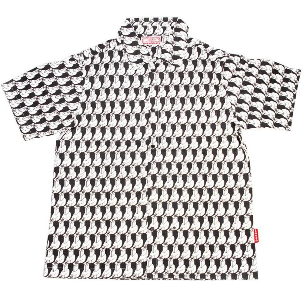 Lovenskate Let Others Open Your Mind Button-Up Shirt - Black/White