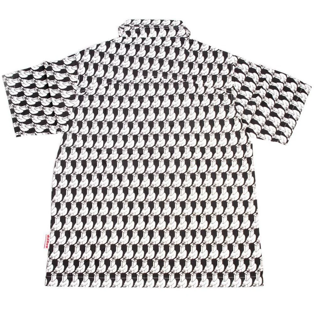 Lovenskate Let Others Open Your Mind Button-Up Shirt - Black/White - Image 2