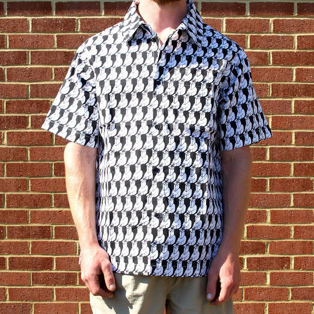 Lovenskate Let Others Open Your Mind Button-Up Shirt - Black/White - Image 6