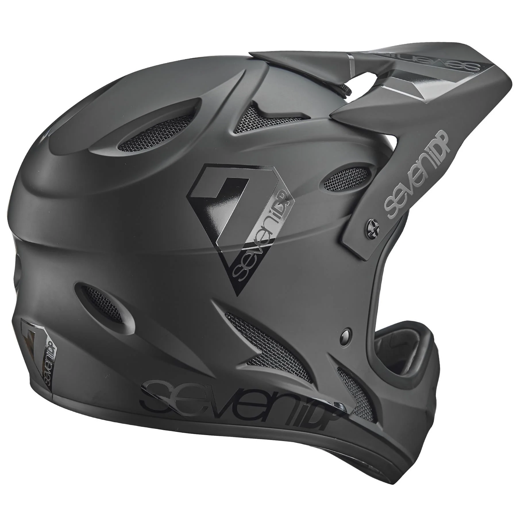 Seven iDP M1 Race Helmet - Matt Black/Gloss Black - Image 5