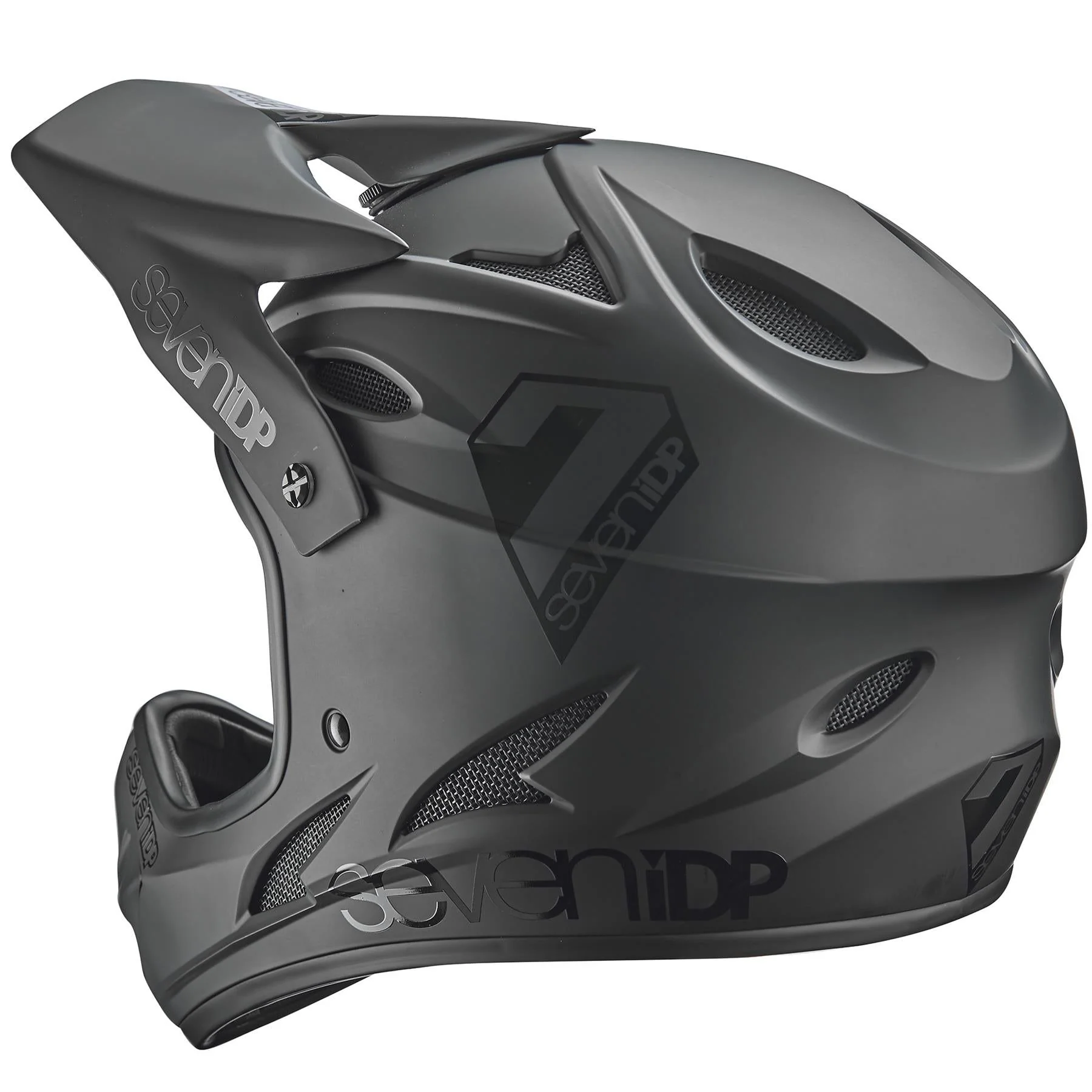 Seven iDP M1 Race Helmet - Matt Black/Gloss Black - Image 8