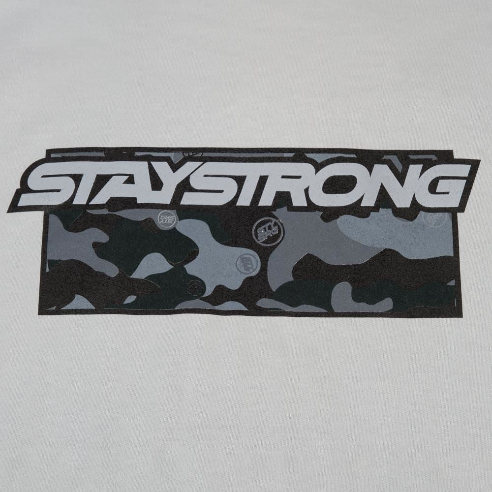 Stay Strong Camo Hooded Sweat - Moon Dust Grey - Image 2