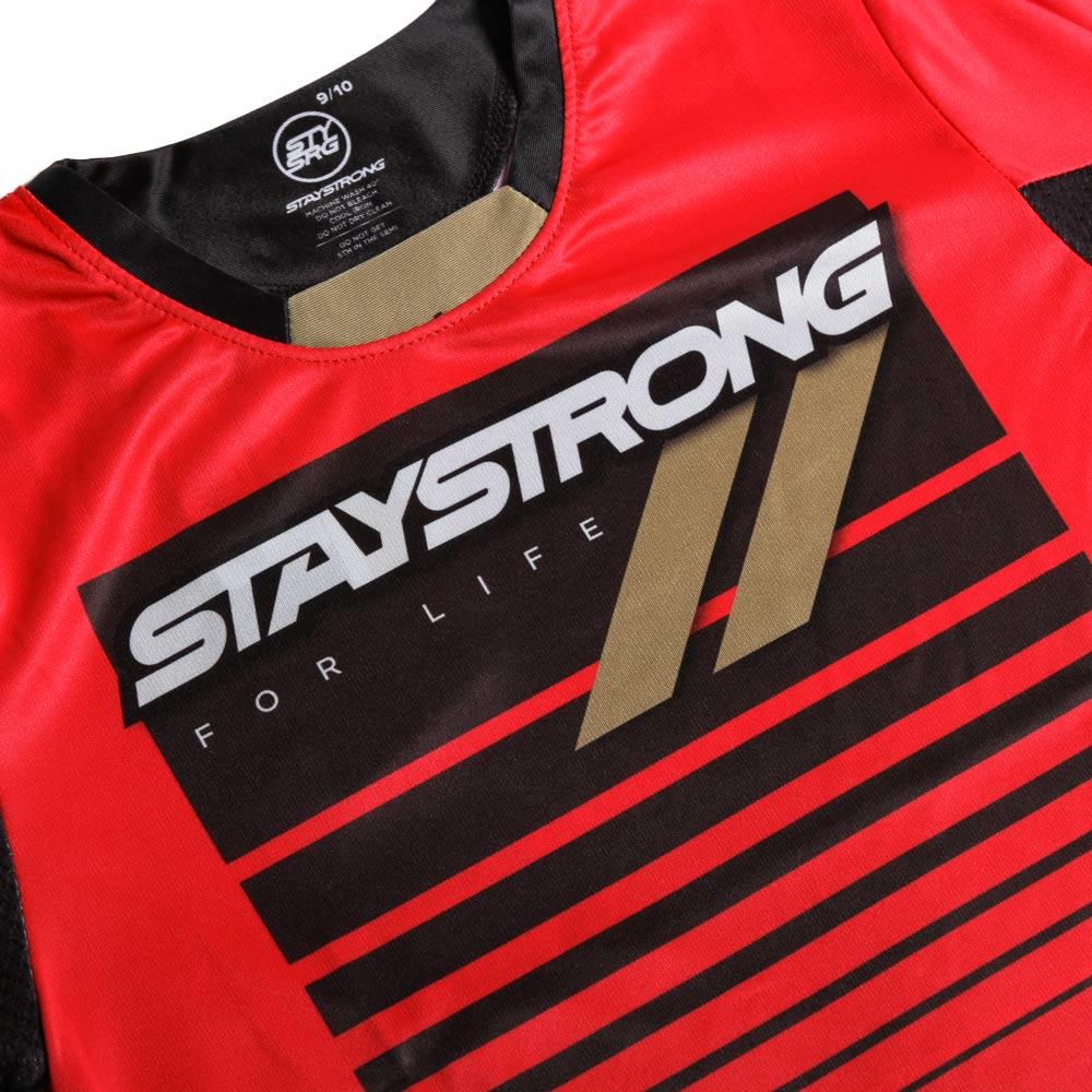 Stay Strong For Life Race Jersey - Red - Image 5