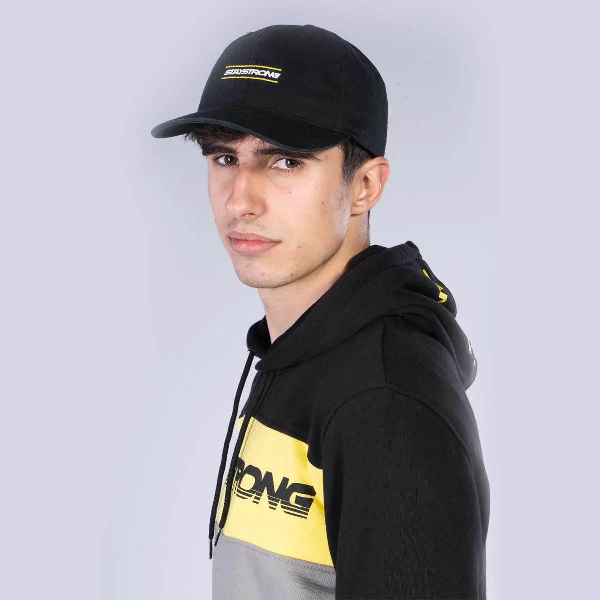 Stay Strong Inside Dad Cap - Black - Image 2