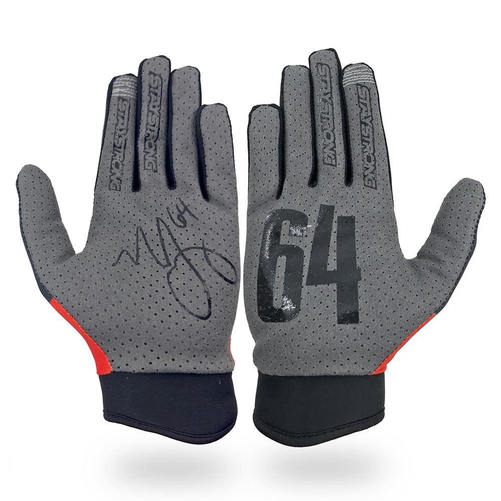 Stay Strong Nic Long Captain Gloves - Red/Black - Image 2