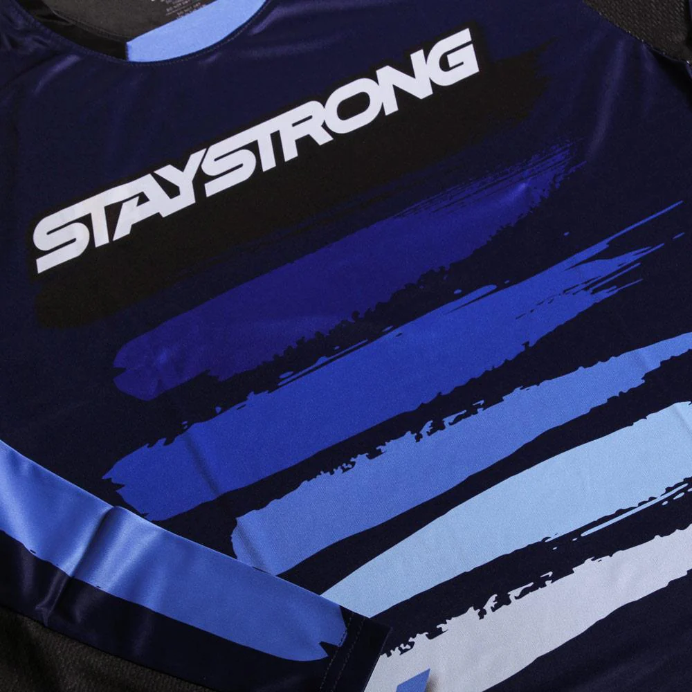 Stay Strong Paint Youth Race Jersey - Navy - Image 6