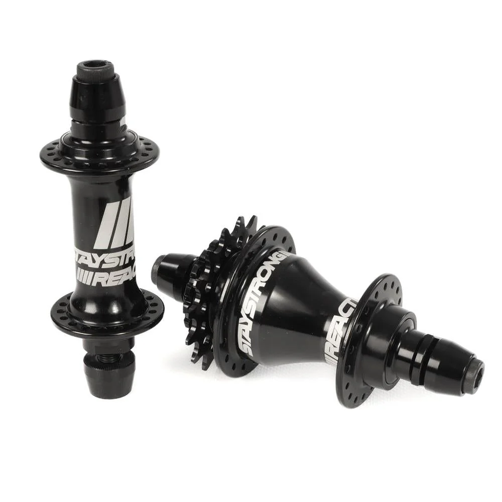Stay Strong Reactiv 2 Race Hubset - Black/ 10mm Front