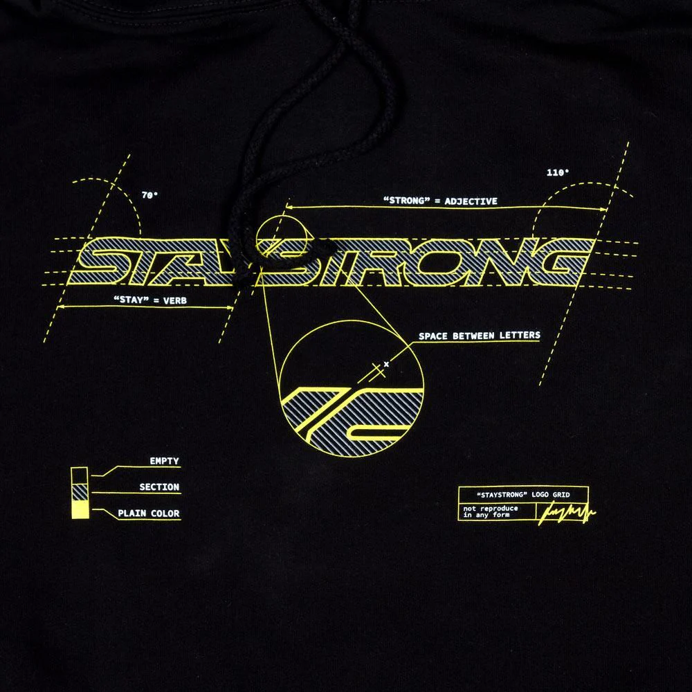 Stay Strong x Jonny Mole Section Hooded Sweat - Black - Image 2