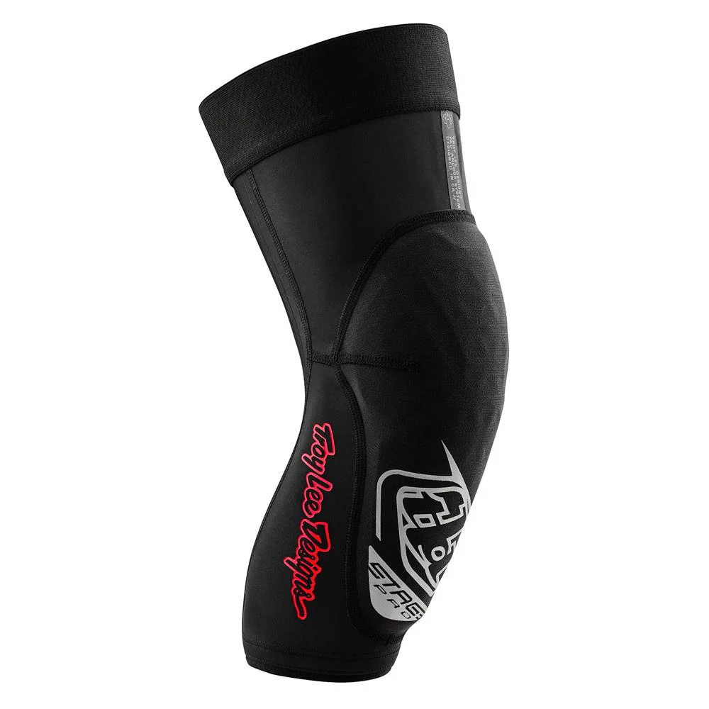 Troy Lee Stage Pro Knee Guards - Solid Black