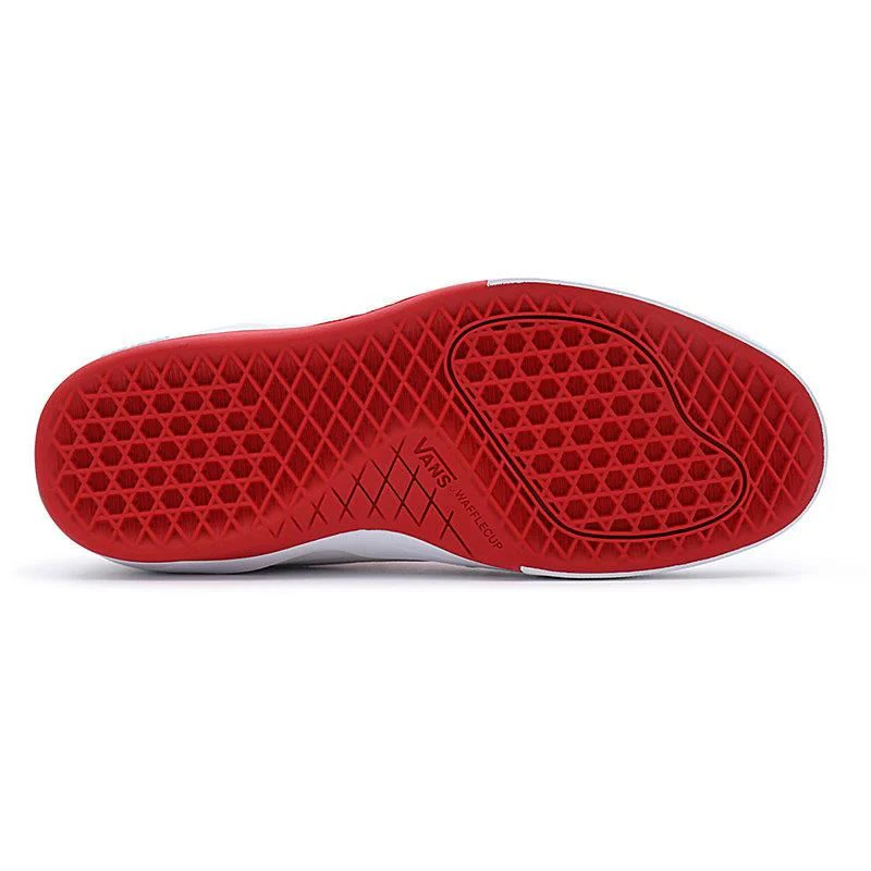 Vans Leather Wayvee - True White/Red - Image 2