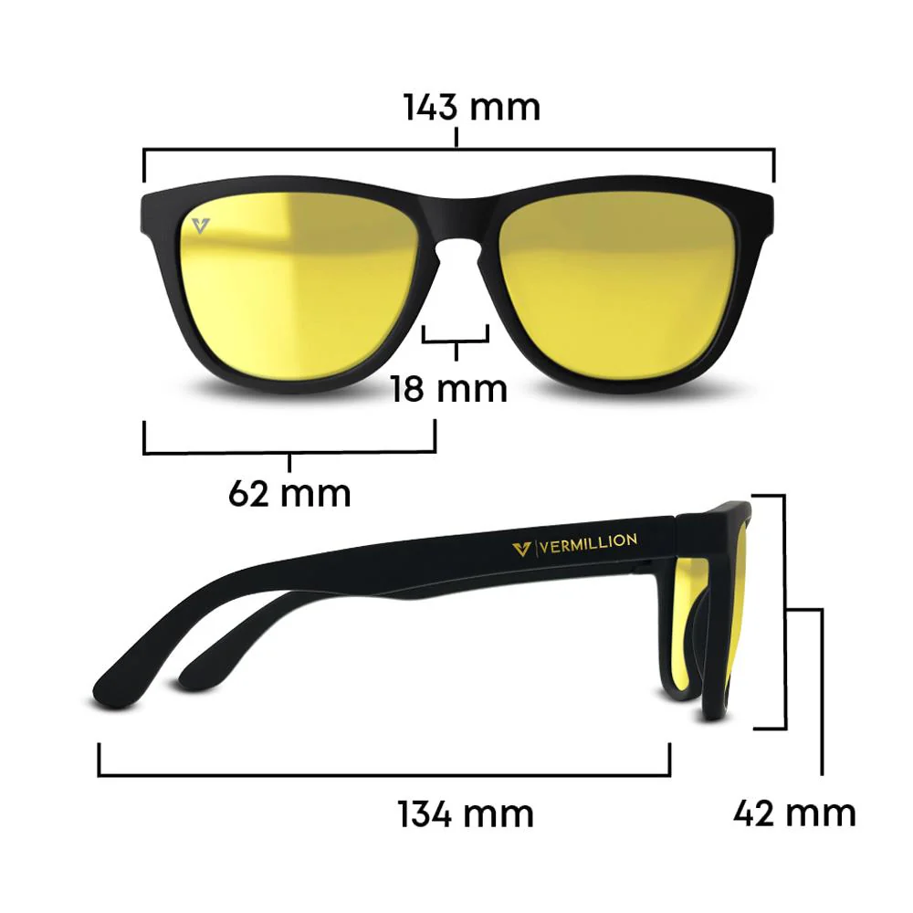 Vermillion Endy Sunglasses - Connor Fields Signature - Black/Gold - Image 4