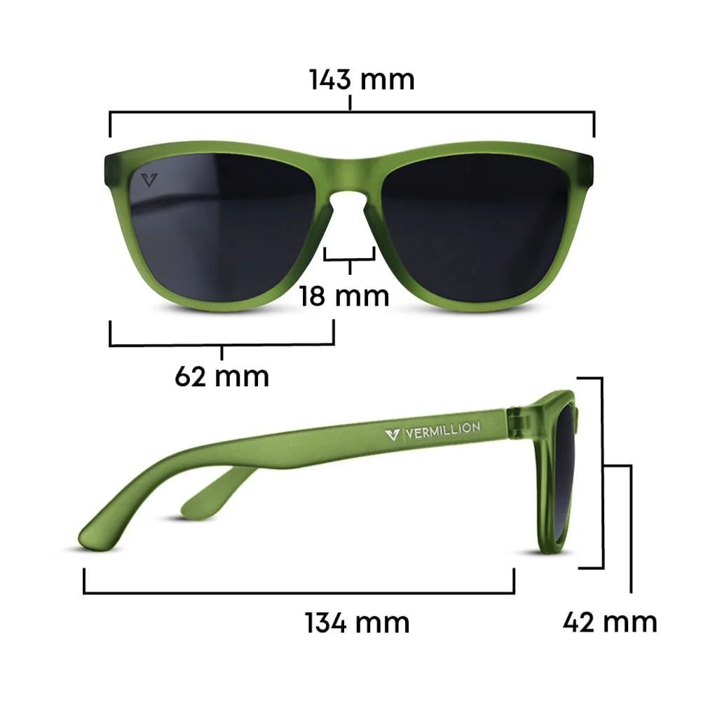 Vermillion Endy Sunglasses - Dan Foley Signature - Green/Black - Image 4