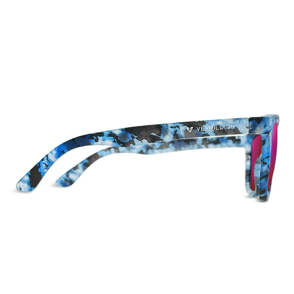 Vermillion Endy Sunglasses - Mike Varga Signature - Blue/Pink - Image 3